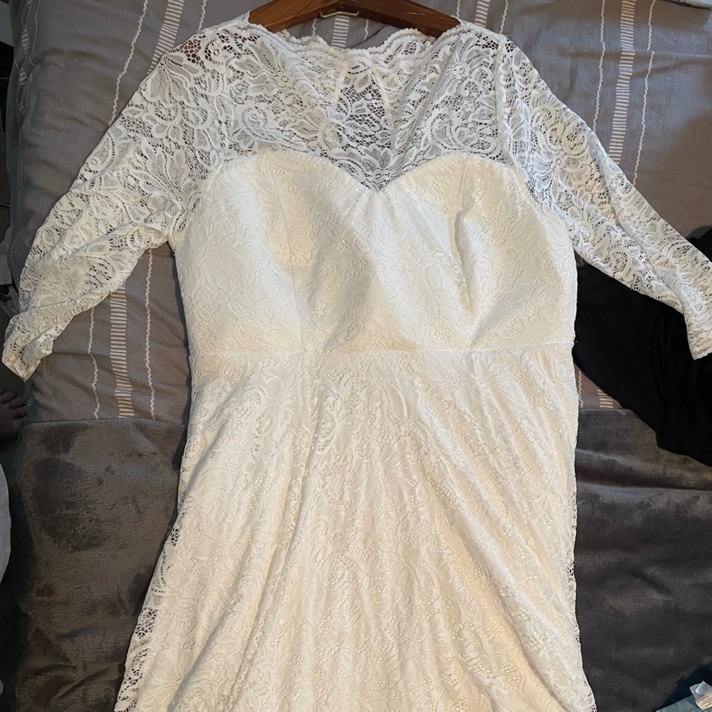 Size 18 tea length wedding dress